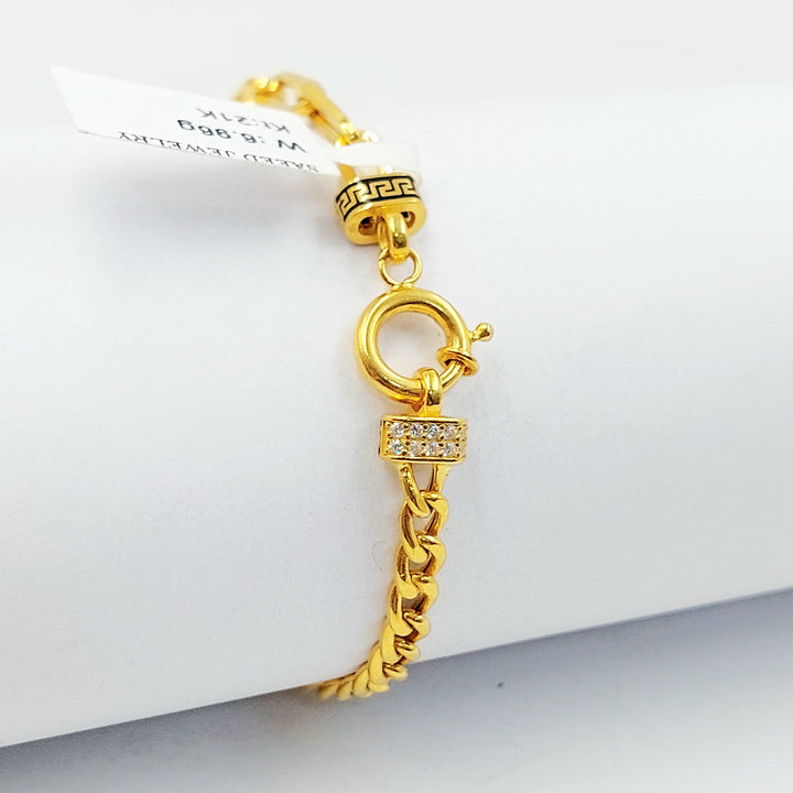 21K اسوارة جنزير اكسترا-مجوهرات الشيخ سعيد-Saeed Jewelry 