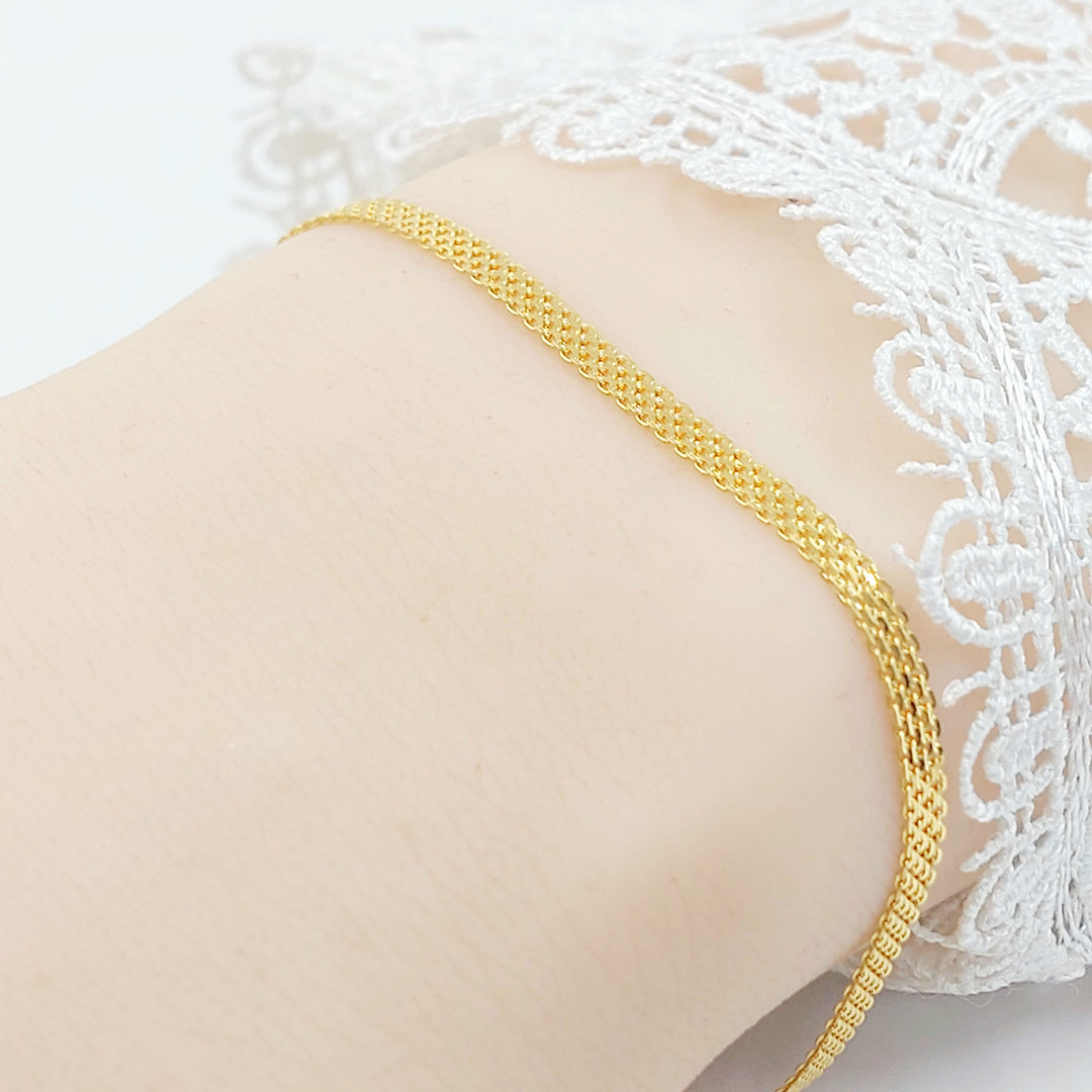 21K اسوارة مبسط اكسترا-مجوهرات الشيخ سعيد-Saeed Jewelry 