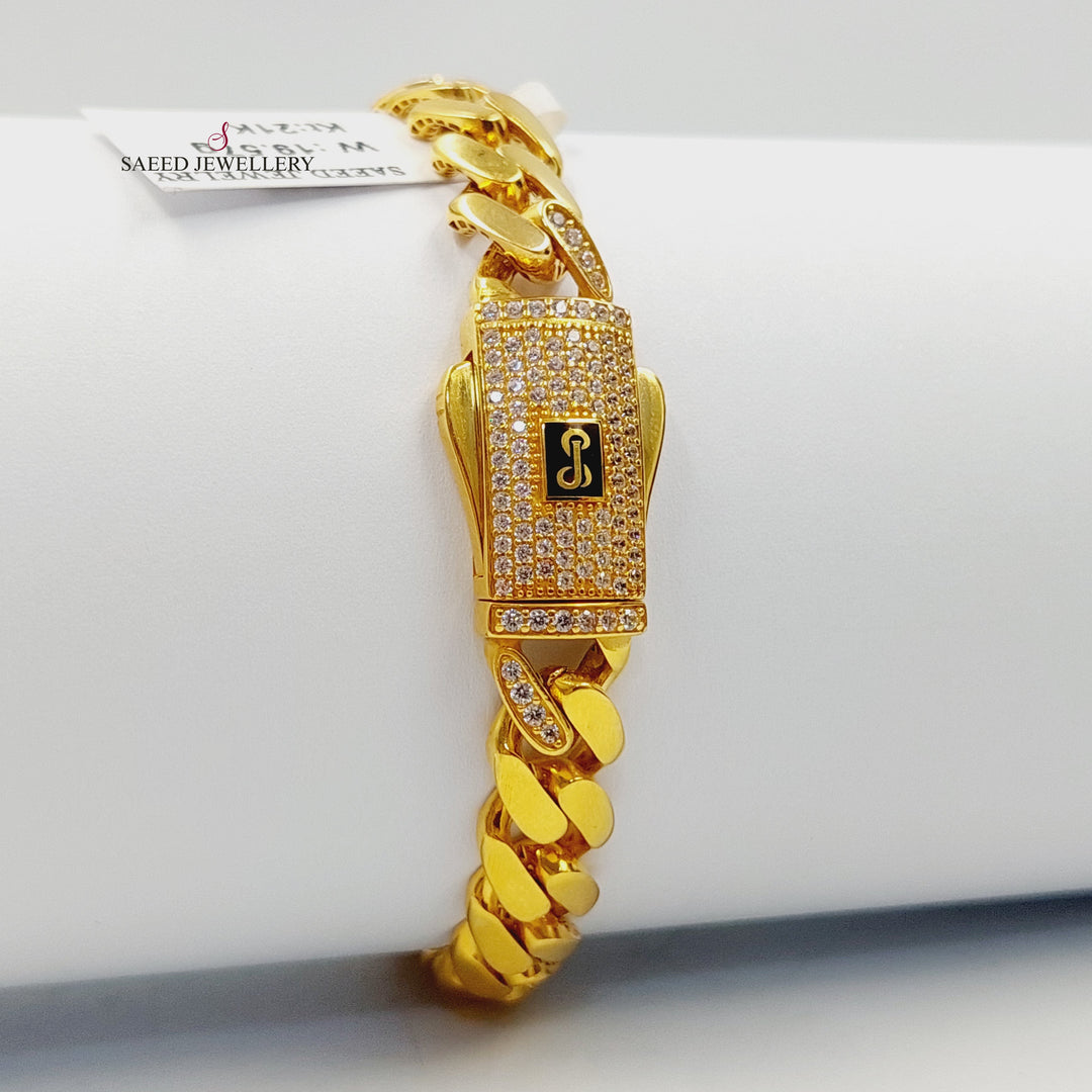 21K اسوارة جنزير اكسترا-مجوهرات الشيخ سعيد-Saeed Jewelry 