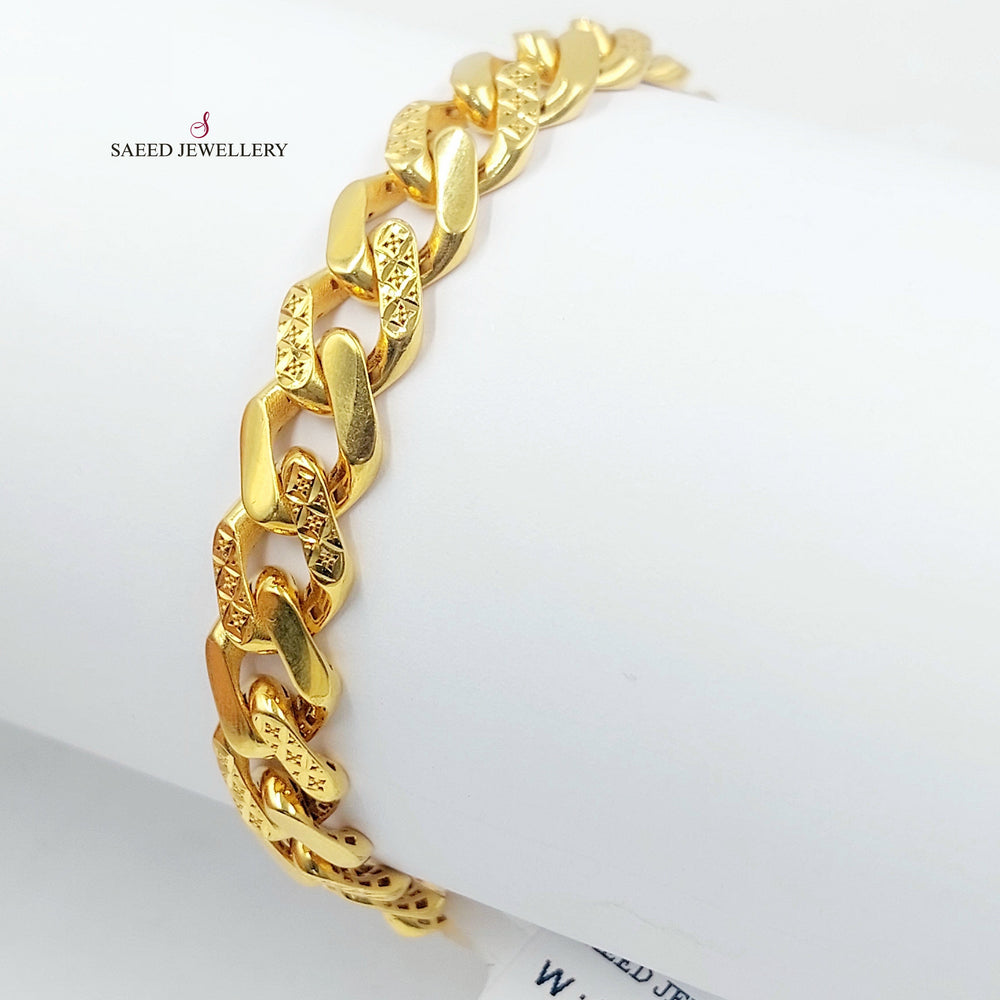 21K اسوارة جنزير اكسترا-مجوهرات الشيخ سعيد-Saeed Jewelry 