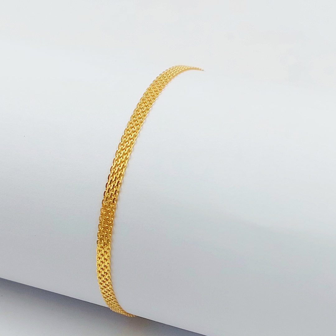 21K اسوارة مبسط اكسترا-مجوهرات الشيخ سعيد-Saeed Jewelry 