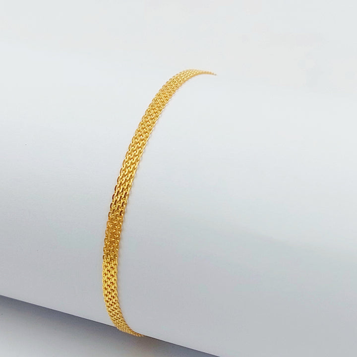 21K اسوارة مبسط اكسترا-مجوهرات الشيخ سعيد-Saeed Jewelry 