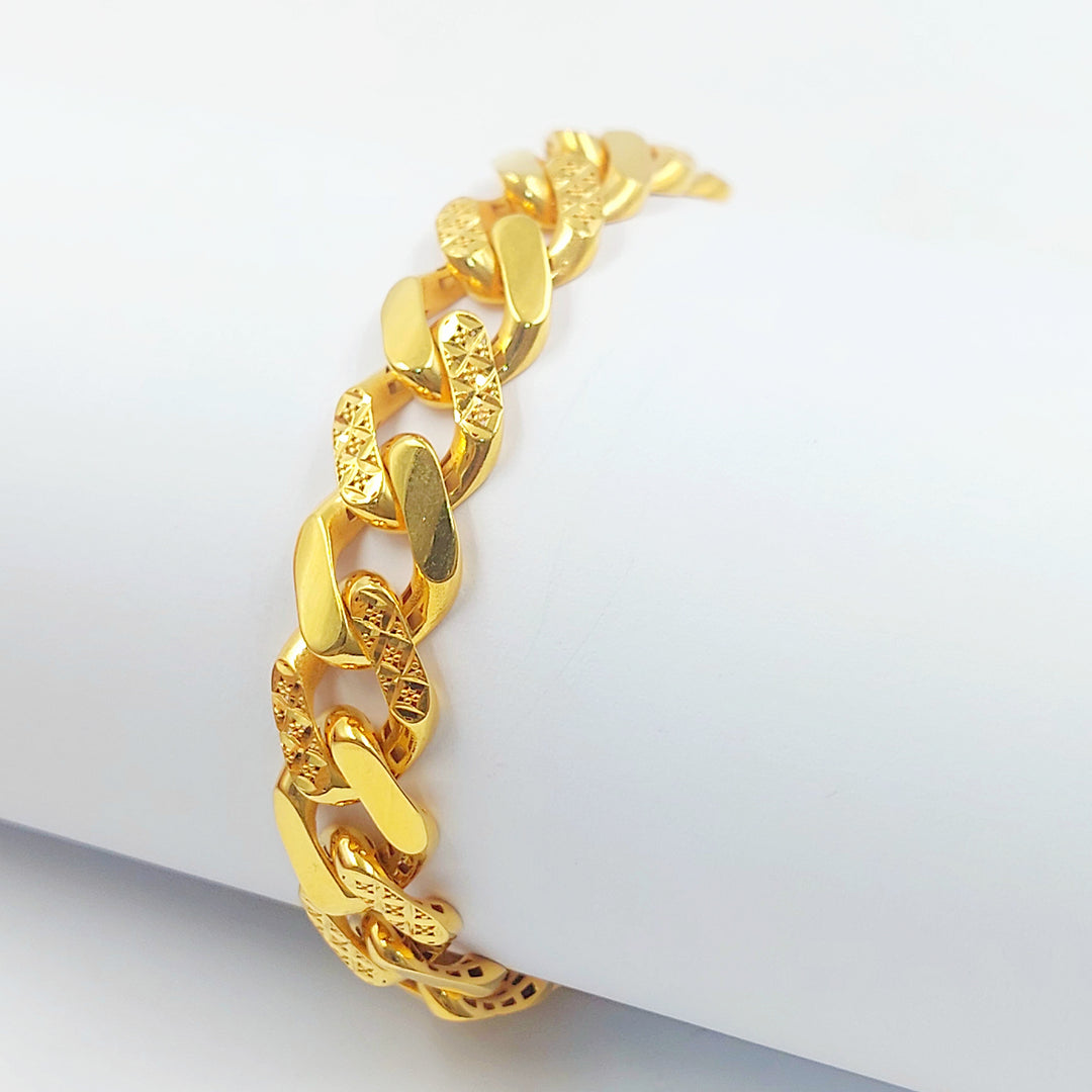 21K اسوارة جنزير اكسترا-مجوهرات الشيخ سعيد-Saeed Jewelry 