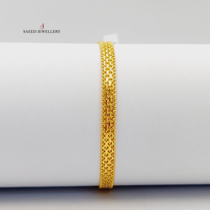 21K اسوارة فانسي اكسترا-مجوهرات الشيخ سعيد-Saeed Jewelry 