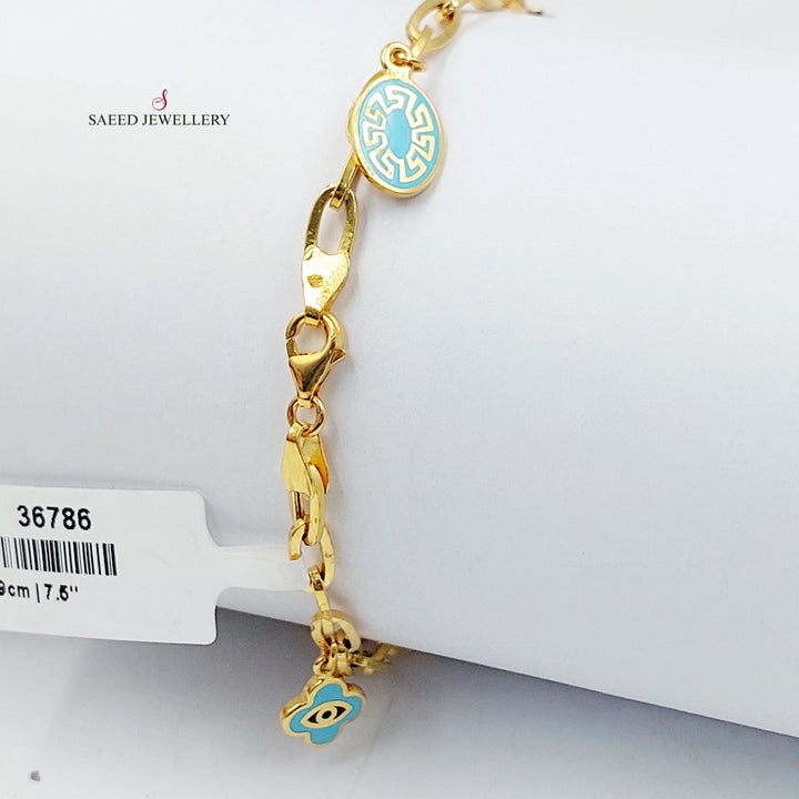 21K اسوارة دنانديش اكسترا-مجوهرات الشيخ سعيد-Saeed Jewelry 