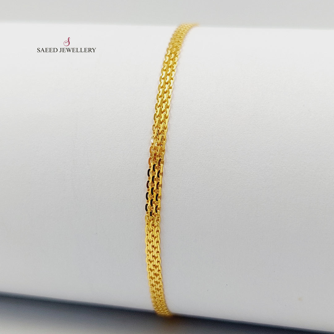 21K اسوارة فانسي اكسترا-مجوهرات الشيخ سعيد-Saeed Jewelry 