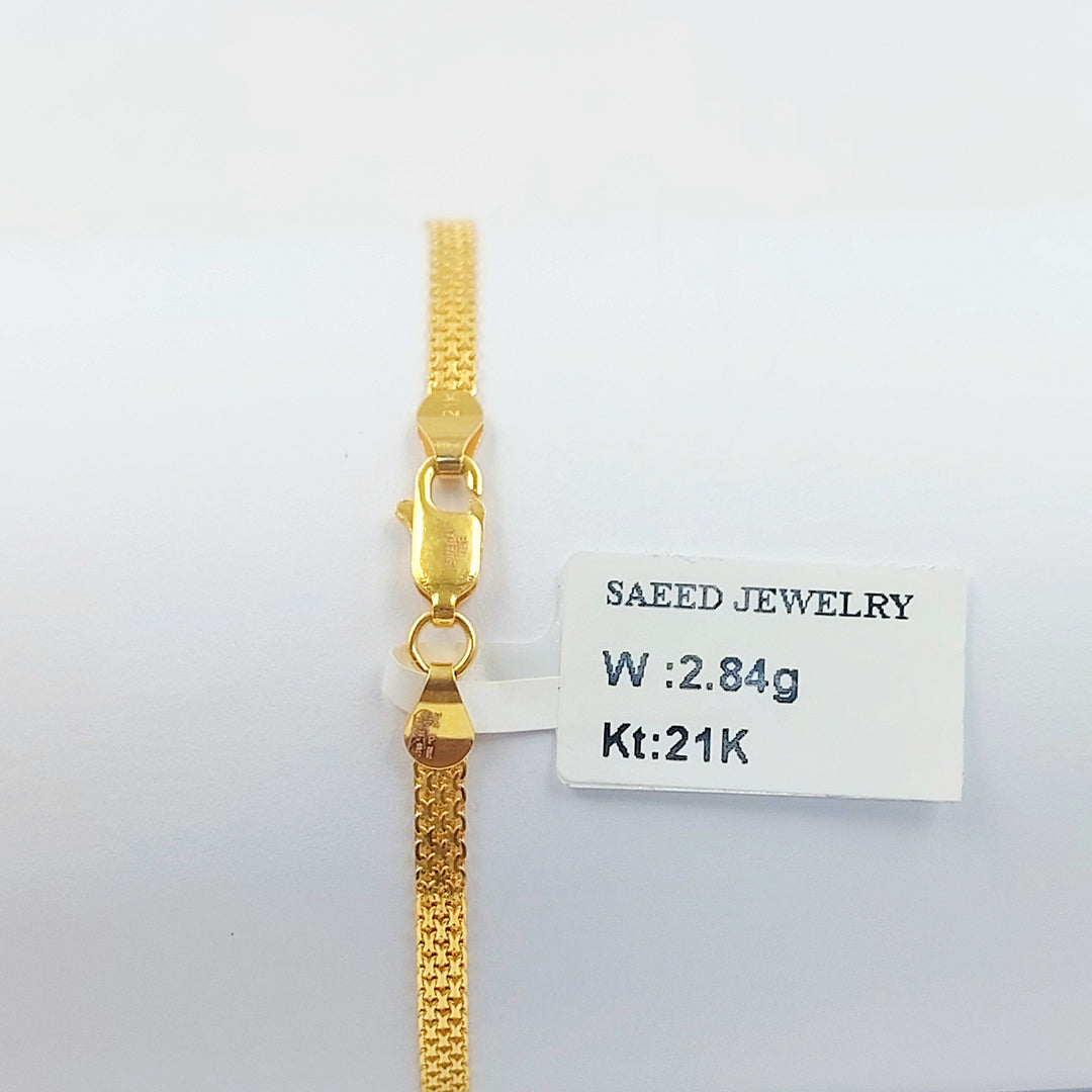 21K اسوارة مبسط اكسترا-مجوهرات الشيخ سعيد-Saeed Jewelry 