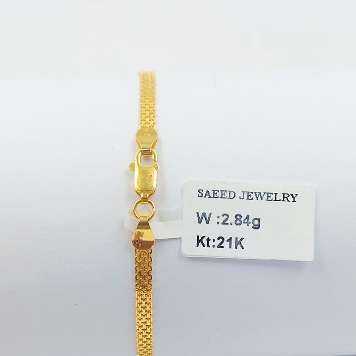 21K اسوارة مبسط اكسترا-مجوهرات الشيخ سعيد-Saeed Jewelry 