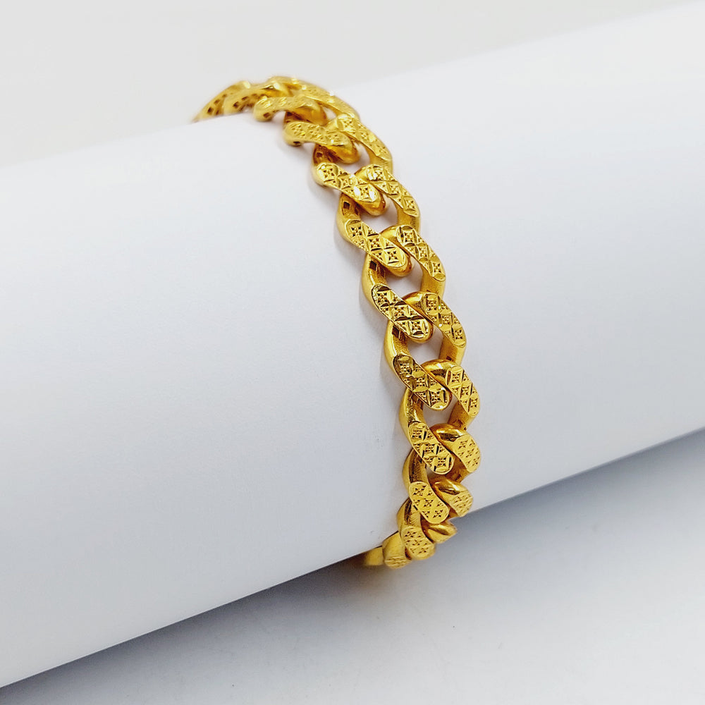 21K اسوارة جنزير اكسترا-مجوهرات الشيخ سعيد-Saeed Jewelry 