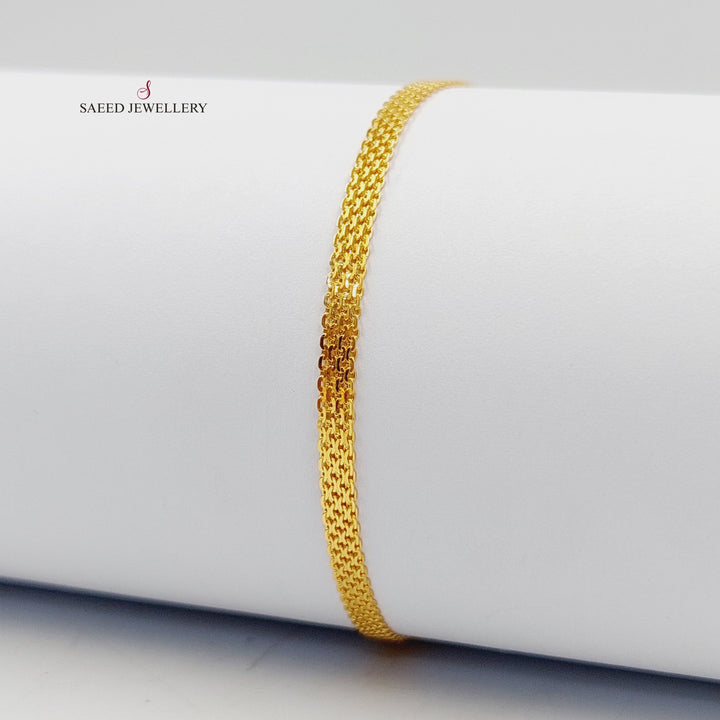 21K اسوارة فانسي اكسترا-مجوهرات الشيخ سعيد-Saeed Jewelry 