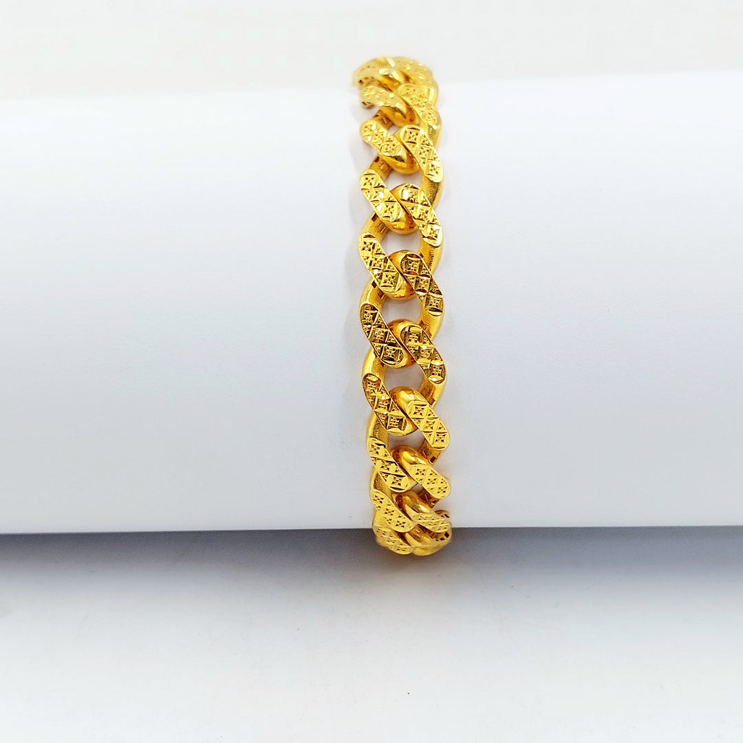 21K اسوارة جنزير اكسترا-مجوهرات الشيخ سعيد-Saeed Jewelry 