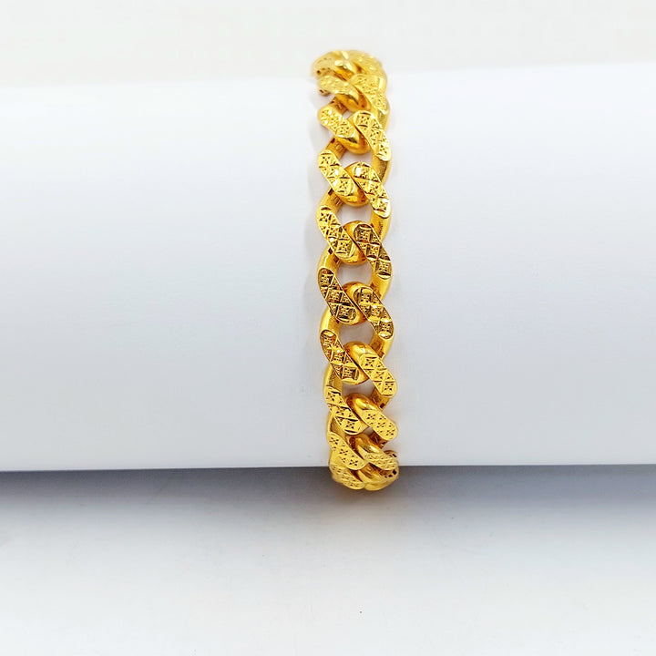 21K اسوارة جنزير اكسترا-مجوهرات الشيخ سعيد-Saeed Jewelry 