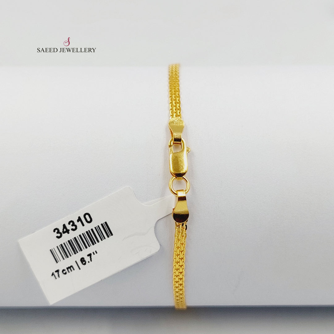 21K اسوارة فانسي اكسترا-مجوهرات الشيخ سعيد-Saeed Jewelry 