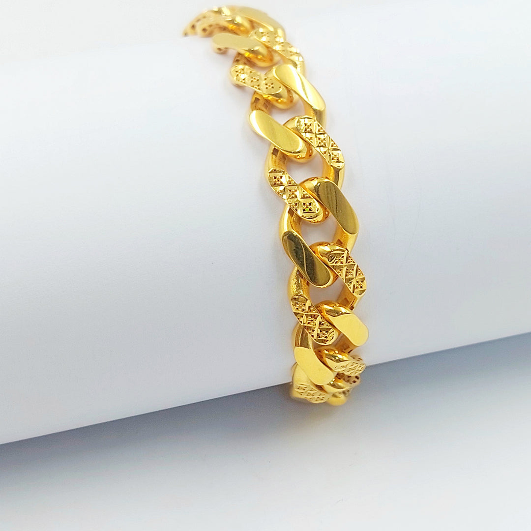 21K اسوارة جنزير اكسترا-مجوهرات الشيخ سعيد-Saeed Jewelry 