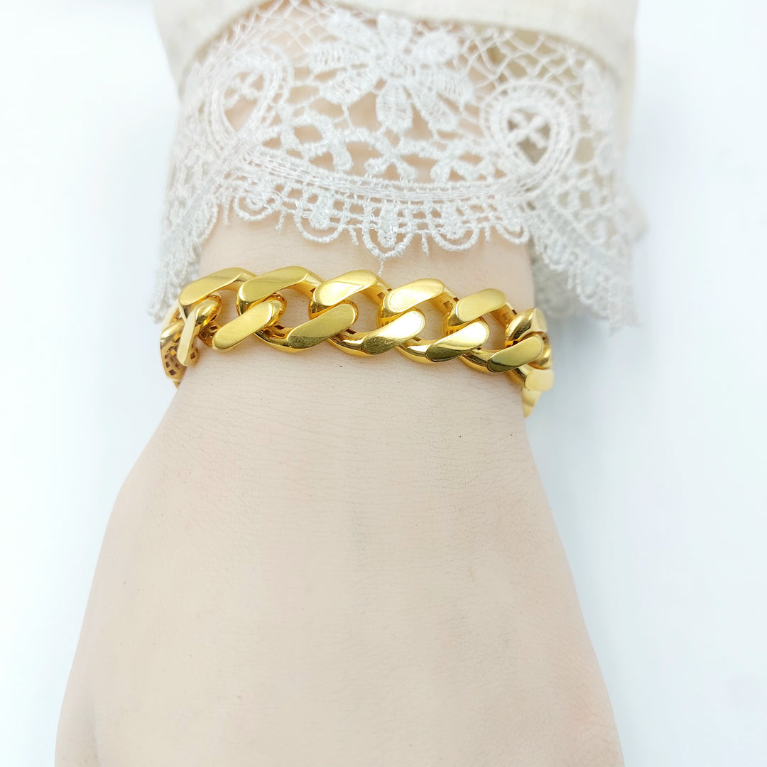 21K اسوارة جنزير اكسترا-مجوهرات الشيخ سعيد-Saeed Jewelry 