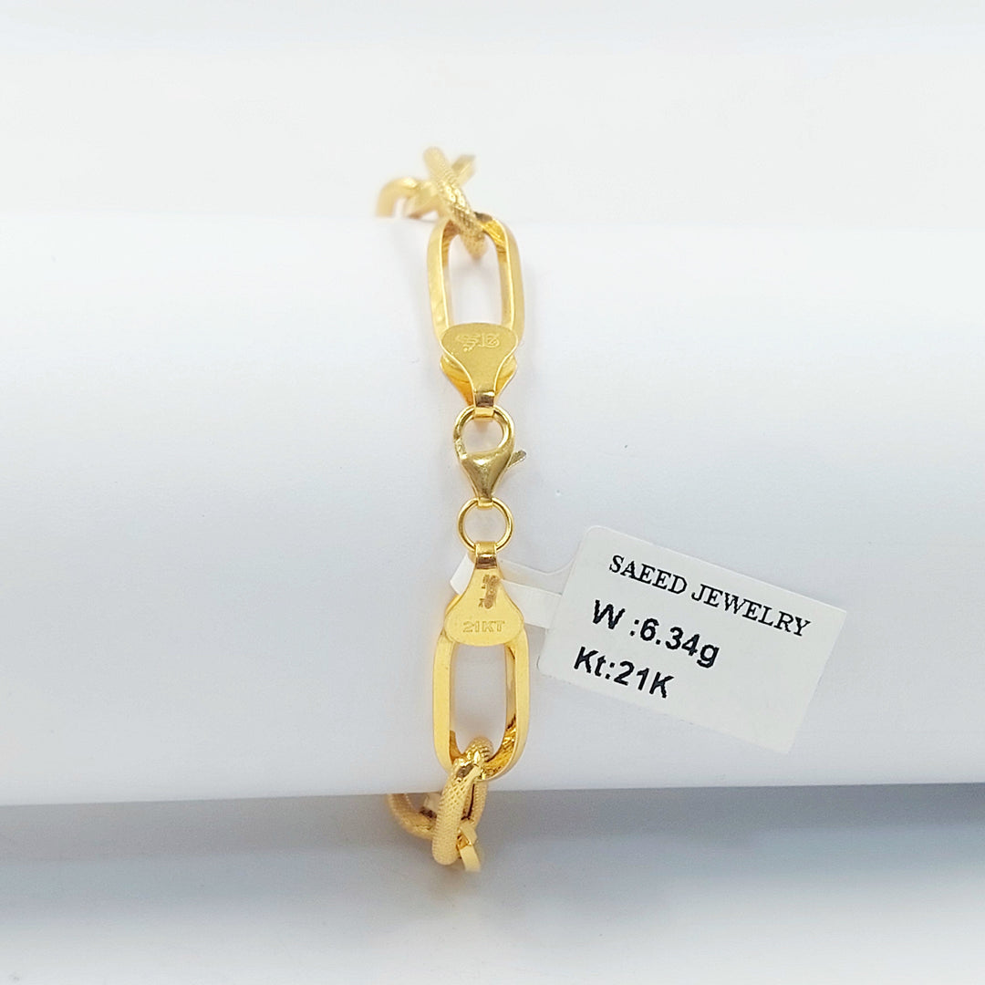 21K اسوارة بيبر كليب اكسترا-مجوهرات الشيخ سعيد-Saeed Jewelry 