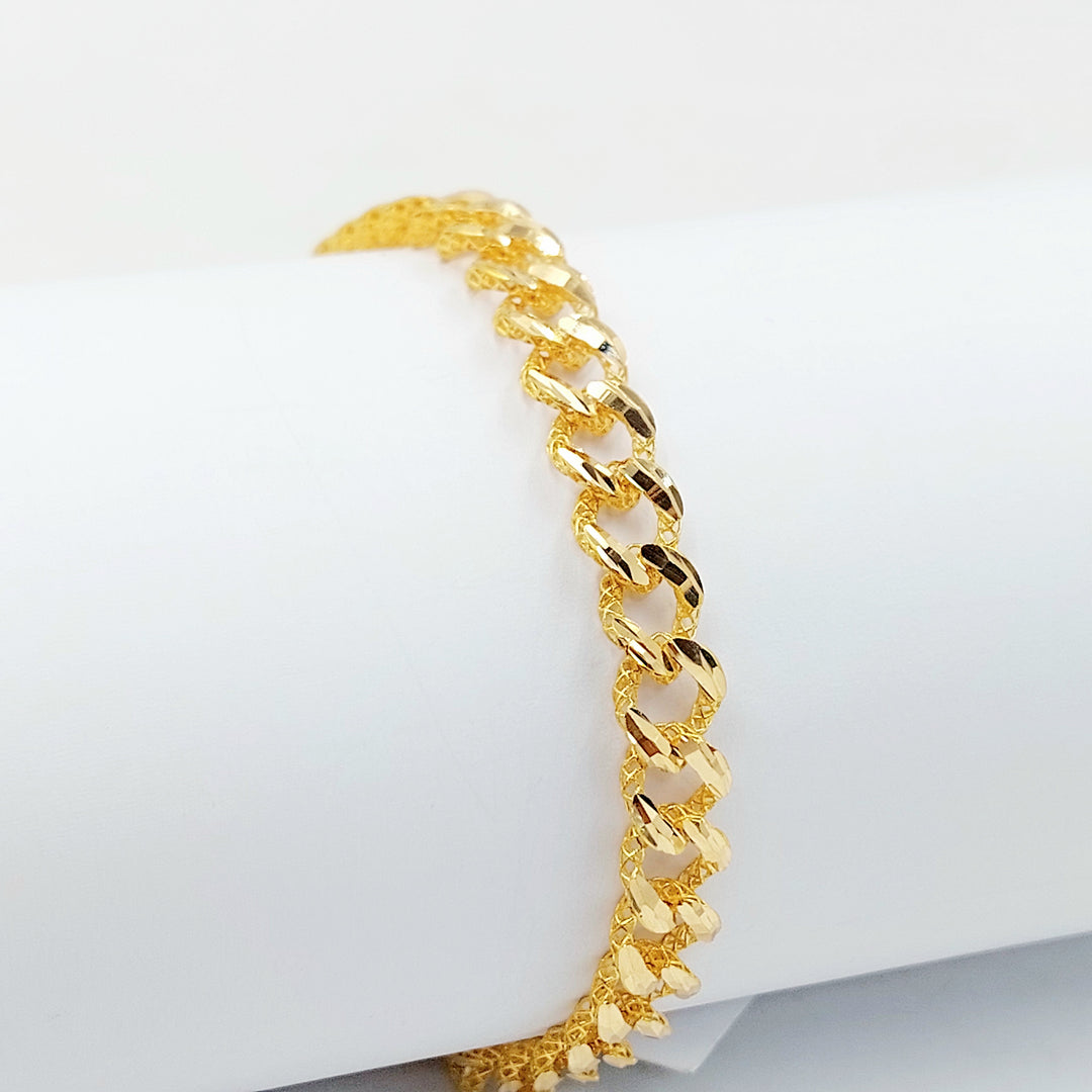 21K اسوارة جنزير اكسترا-مجوهرات الشيخ سعيد-Saeed Jewelry 