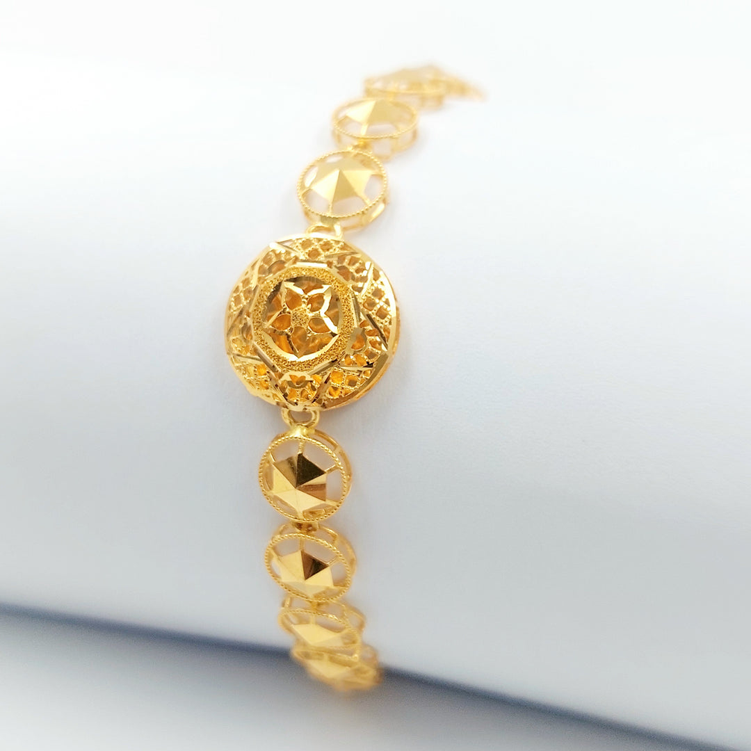 21K اسوارة خليجي اكسترا-مجوهرات الشيخ سعيد-Saeed Jewelry 