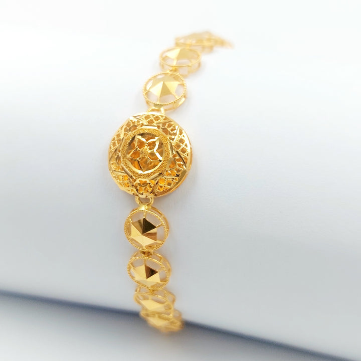 21K اسوارة خليجي اكسترا-مجوهرات الشيخ سعيد-Saeed Jewelry 