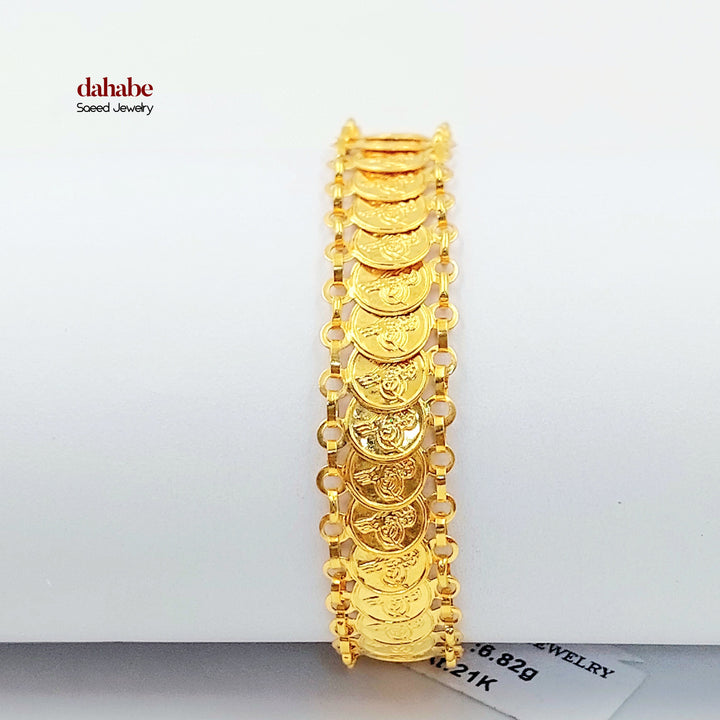 21K اسوارة رشادي اثمان-مجوهرات الشيخ سعيد-Saeed Jewelry 