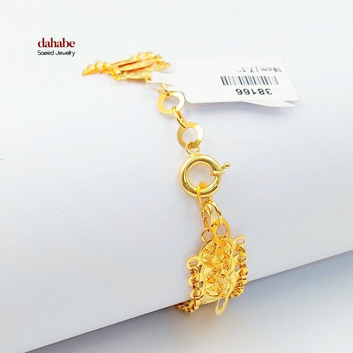 21K اسوارة رشادي اثمان-مجوهرات الشيخ سعيد-Saeed Jewelry 