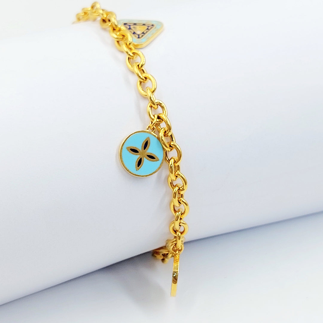21K اسوارة دنانديش مينا-مجوهرات الشيخ سعيد-Saeed Jewelry 