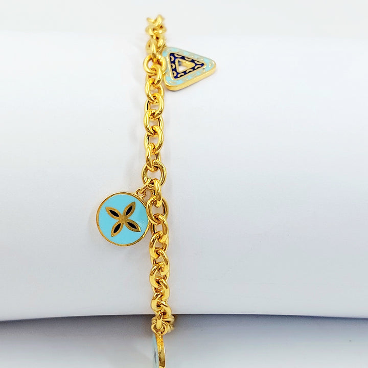 21K اسوارة دنانديش مينا-مجوهرات الشيخ سعيد-Saeed Jewelry 
