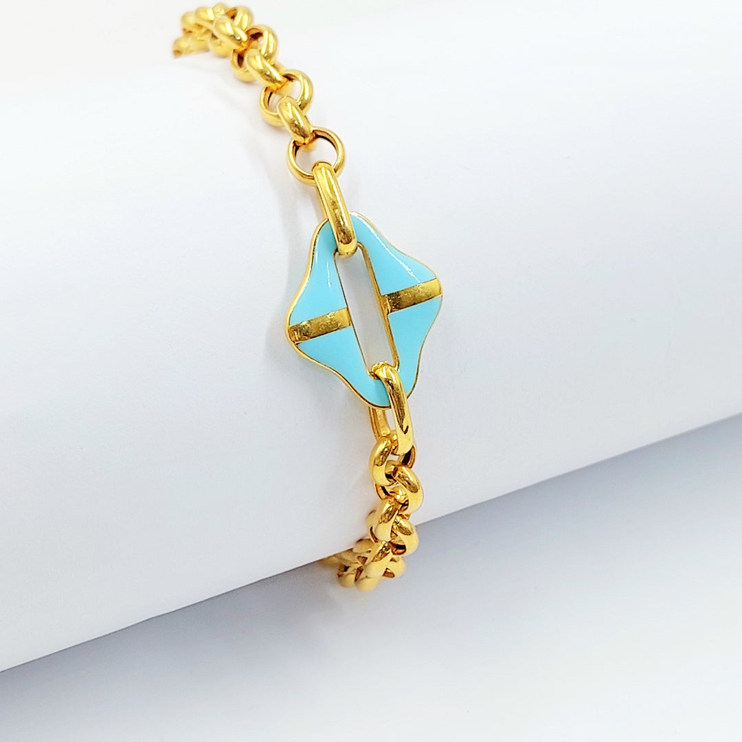 21K اسوارة اكسترا مينا-مجوهرات الشيخ سعيد-Saeed Jewelry 