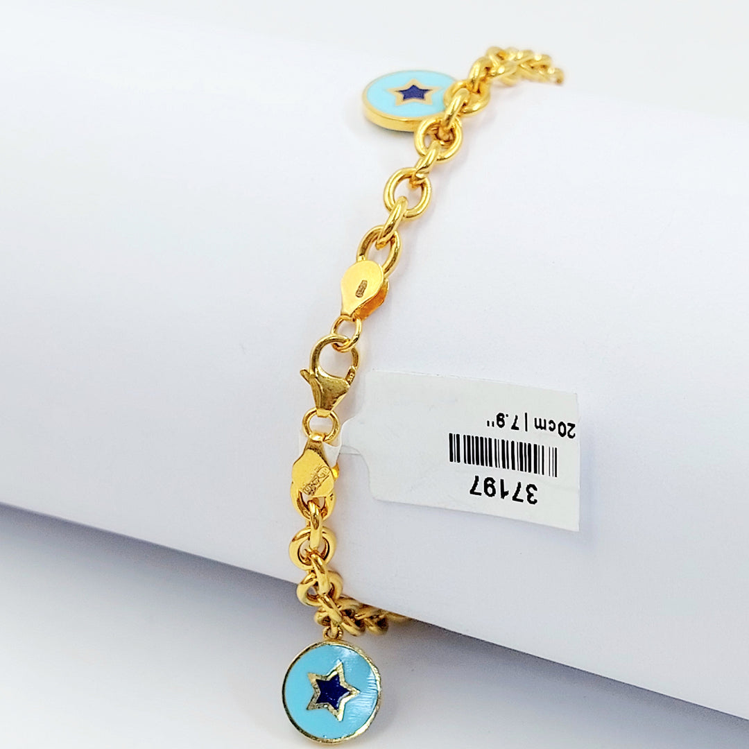 21K اسوارة دنانديش مينا-مجوهرات الشيخ سعيد-Saeed Jewelry 