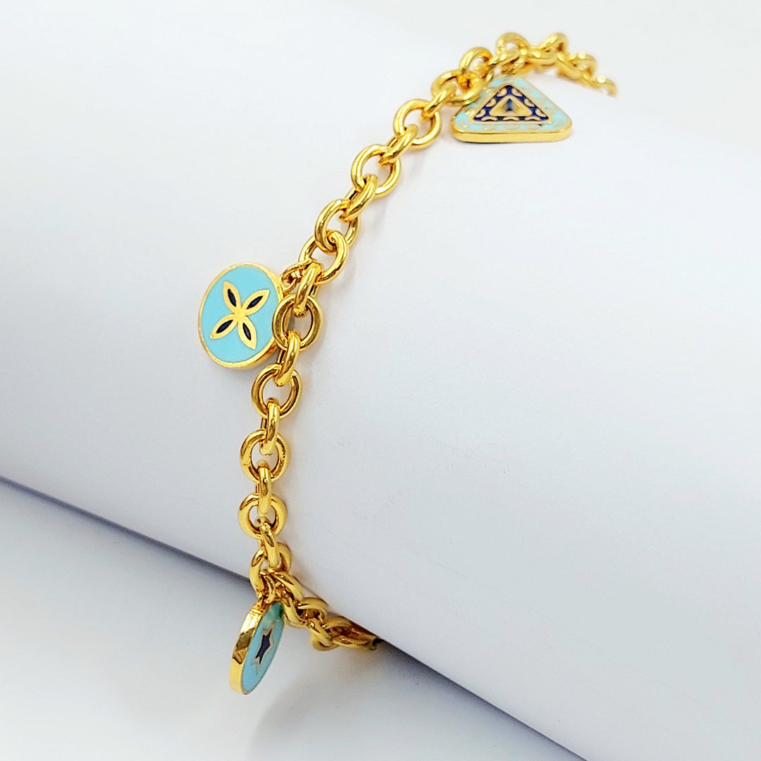 21K اسوارة دنانديش مينا-مجوهرات الشيخ سعيد-Saeed Jewelry 