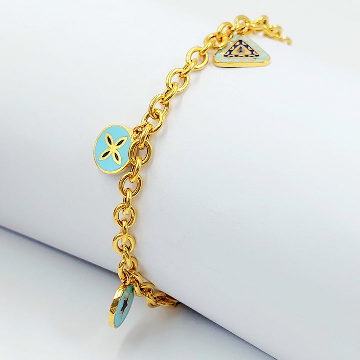 21K اسوارة دنانديش مينا-مجوهرات الشيخ سعيد-Saeed Jewelry 