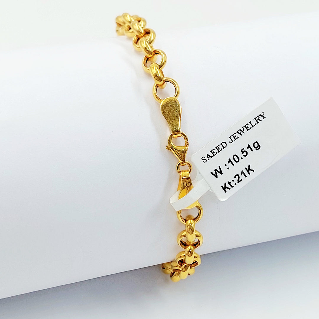 21K اسوارة اكسترا مينا-مجوهرات الشيخ سعيد-Saeed Jewelry 
