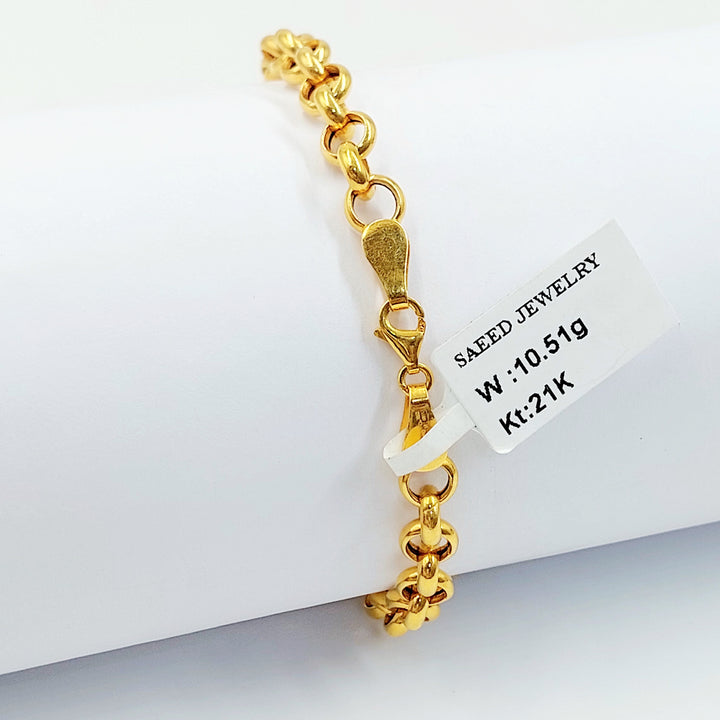 21K اسوارة اكسترا مينا-مجوهرات الشيخ سعيد-Saeed Jewelry 