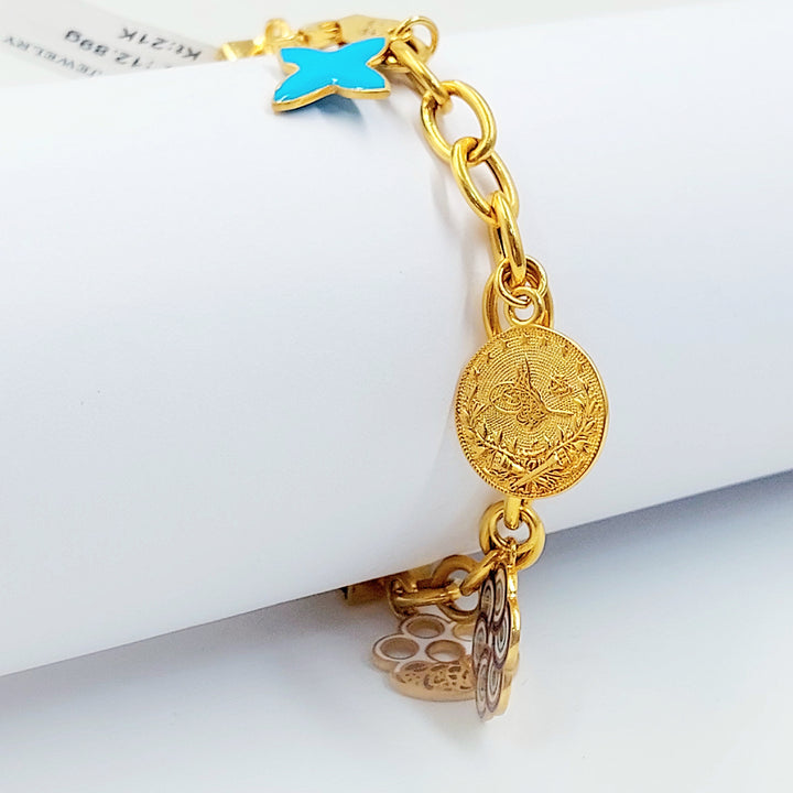 21K اسوارة دنانديش مينا-مجوهرات الشيخ سعيد-Saeed Jewelry 
