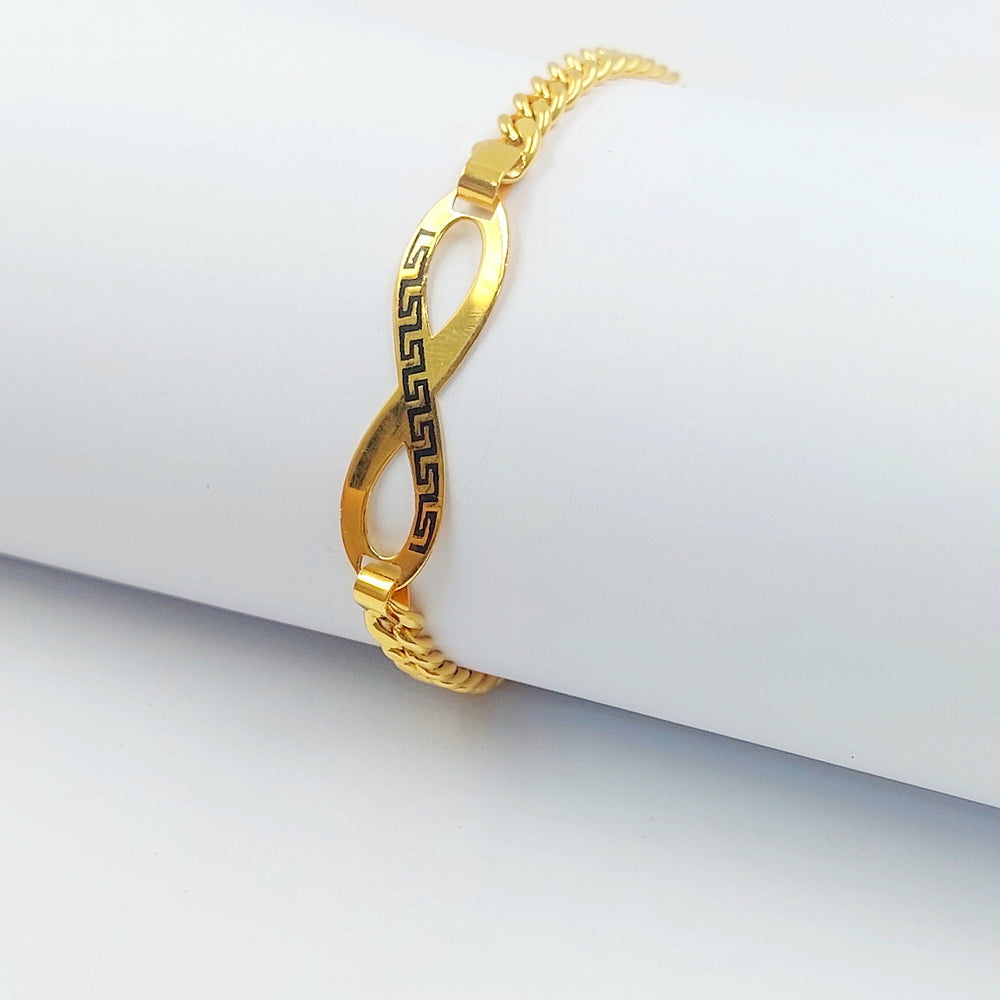 21K اسوارة انفينيتي مينا-مجوهرات الشيخ سعيد-Saeed Jewelry 