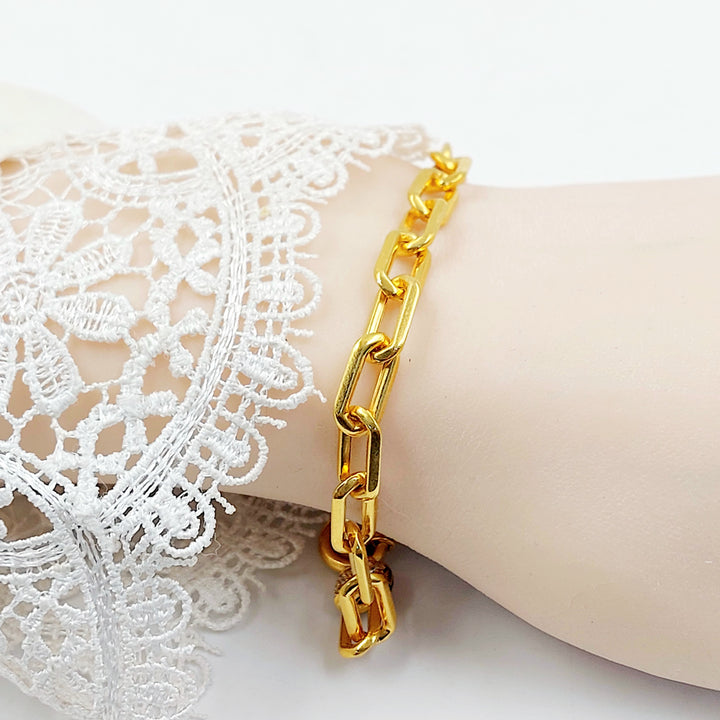 21K اسوارة بيبر كليب مينا مرصع-مجوهرات الشيخ سعيد-Saeed Jewelry 