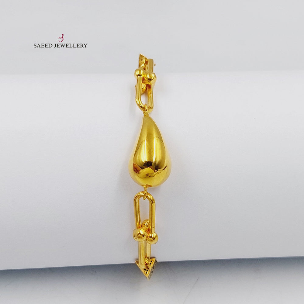 21K اسوارة لوزة مينا-مجوهرات الشيخ سعيد-Saeed Jewelry 