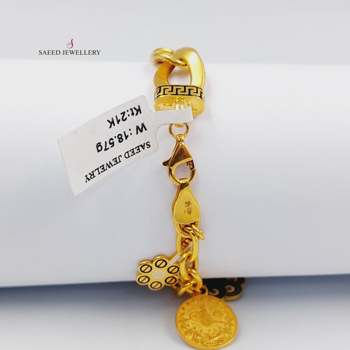 21K اسوارة دنانديش مينا-مجوهرات الشيخ سعيد-Saeed Jewelry 