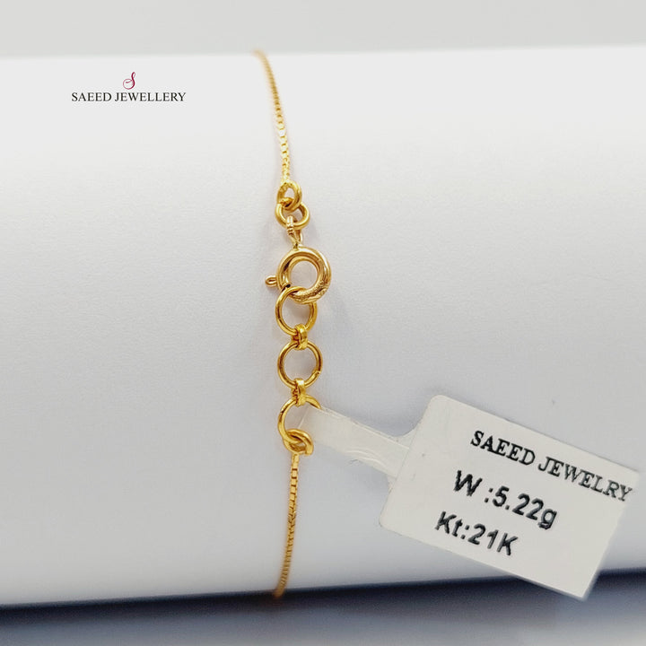 21K اسوارة مسبحة مينا-مجوهرات الشيخ سعيد-Saeed Jewelry 