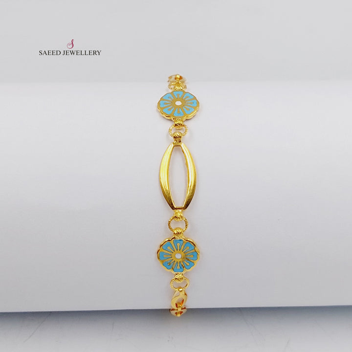 21K اسوارة تركي مينا-مجوهرات الشيخ سعيد-Saeed Jewelry 