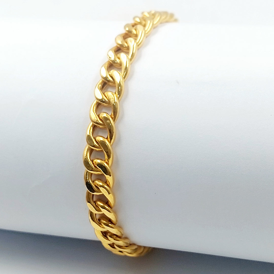 21K اسوارة جنزير مينا-مجوهرات الشيخ سعيد-Saeed Jewelry 