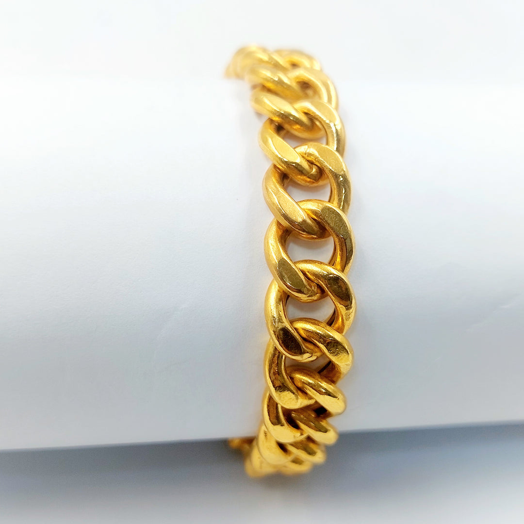 21K اسوارة جنزير مينا-مجوهرات الشيخ سعيد-Saeed Jewelry 