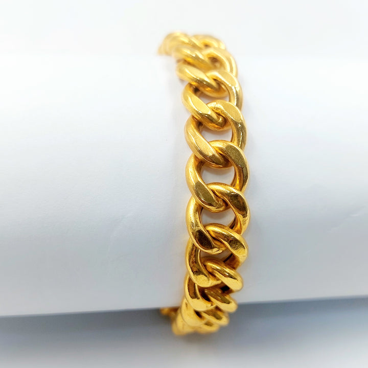 21K اسوارة جنزير مينا-مجوهرات الشيخ سعيد-Saeed Jewelry 