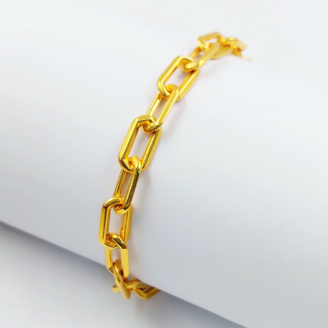 21K اسوارة بيبر كليب مينا مرصع-مجوهرات الشيخ سعيد-Saeed Jewelry 