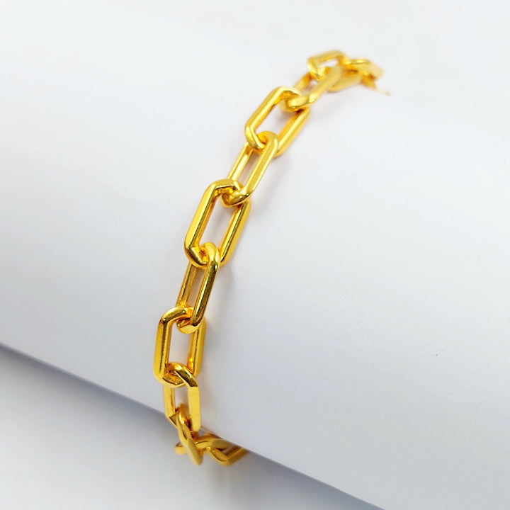 21K اسوارة بيبر كليب مينا مرصع-مجوهرات الشيخ سعيد-Saeed Jewelry 