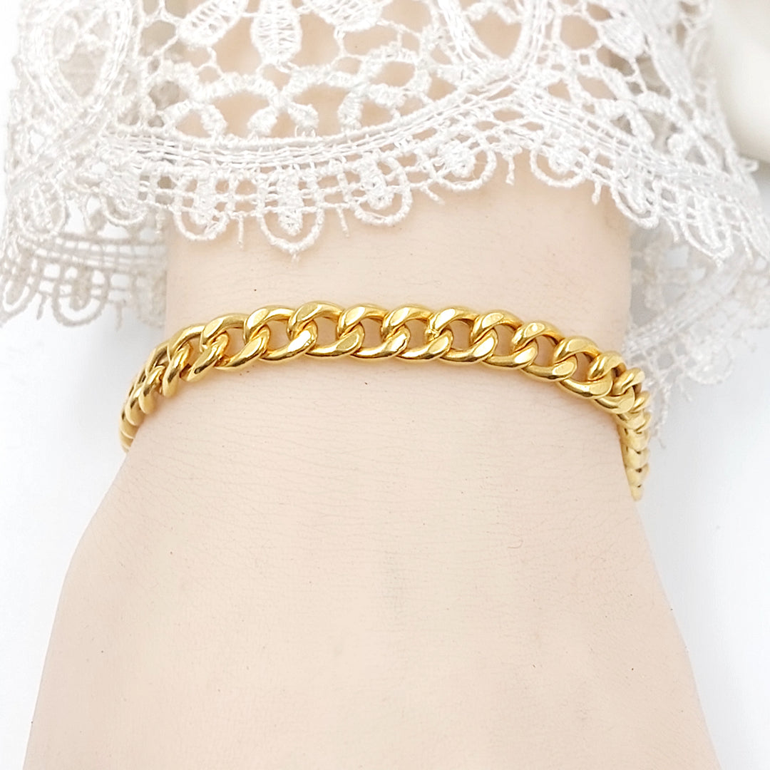 21K اسوارة جنزير مينا-مجوهرات الشيخ سعيد-Saeed Jewelry 