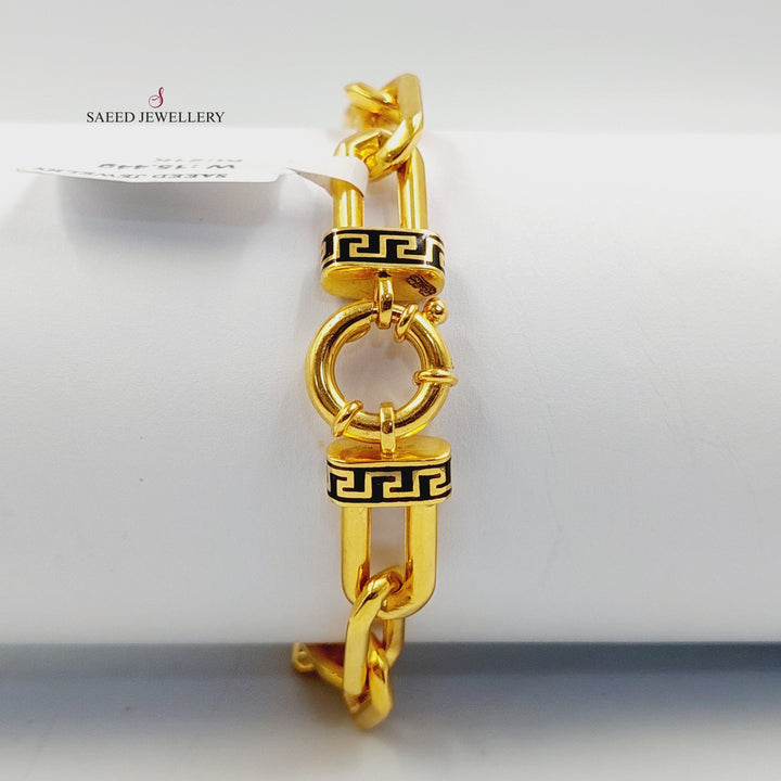 21K اسوارة بيبر كليب مينا-مجوهرات الشيخ سعيد-Saeed Jewelry 