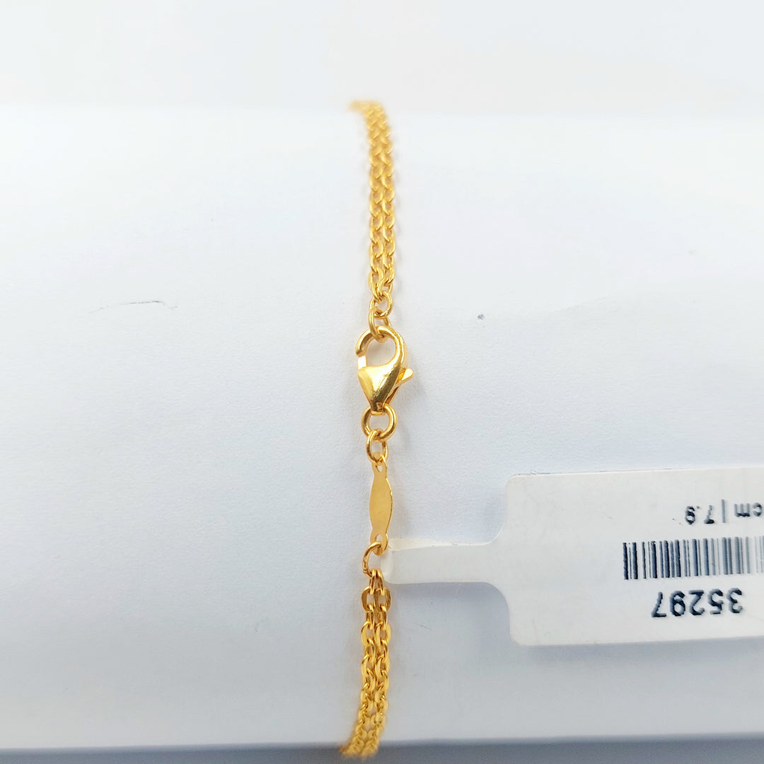 21K اسوارة اكسترا مينا-مجوهرات الشيخ سعيد-Saeed Jewelry 