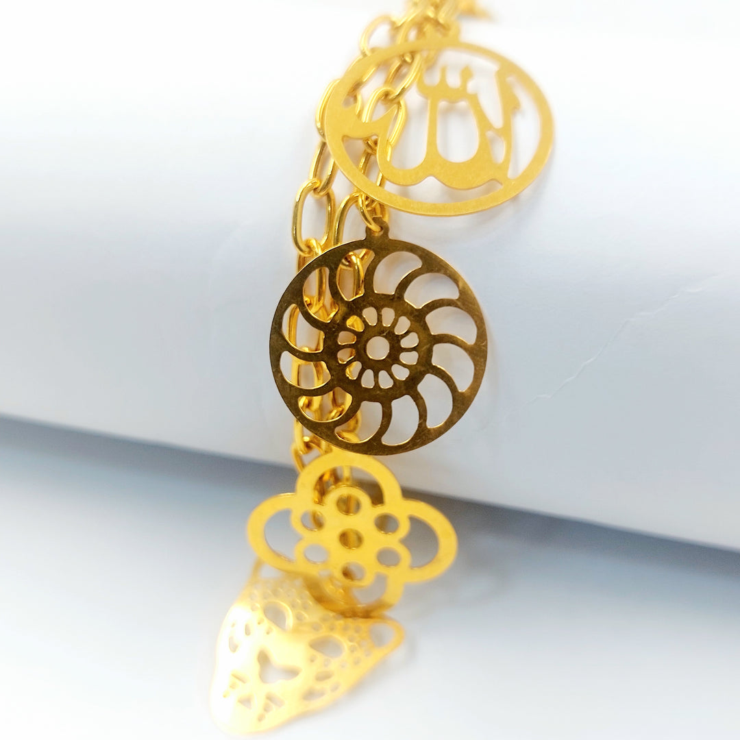 21K اسوارة فرفشة مينا-مجوهرات الشيخ سعيد-Saeed Jewelry 