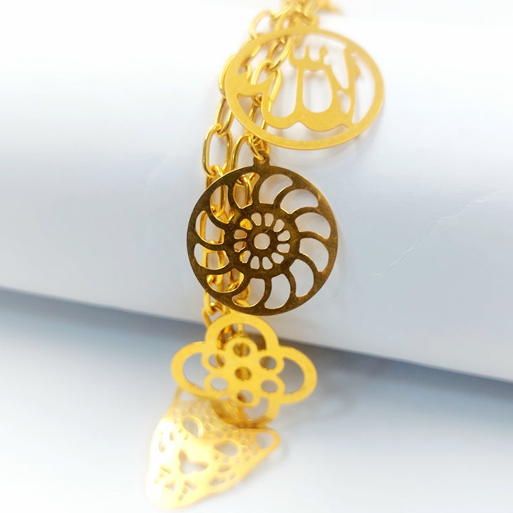 21K اسوارة فرفشة مينا-مجوهرات الشيخ سعيد-Saeed Jewelry 